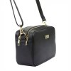 Kožená crossbody kabelka MiaMore 01-063 černá