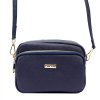 Kožená crossbody kabelka MiaMore 01-062 modrá