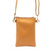 Kožená crossbody kabelka Luka 20-070 camel