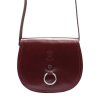 Dámská kožená crossbody kabelka Florence 38 vínová