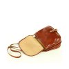 Kožená crossbody kabelka Mazzini L86 camel