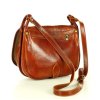 Kožená crossbody kabelka Mazzini L86 camel