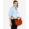 Kožená crossbody kabelka Mazzini L86 camel