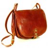 Kožená crossbody kabelka Mazzini L86 camel