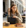 Kožená crossbody kabelka Mazzini MM410 černá