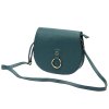 Kožená crossbody kabelka Gregorio 01702 tyrkysová