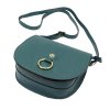 Kožená crossbody kabelka Gregorio 01702 tyrkysová