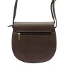 Kožená crossbody kabelka Gregorio 01702 tmavě hnědá