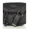 Kožená crossbody kabelka Mazzini VS8 černá