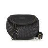 Kožená crossbody kabelka Mazzini VS8 černá