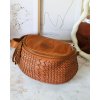 Kožená crossbody kabelka Mazzini VS8 camel