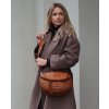 Kožená crossbody kabelka Mazzini VS8 camel