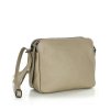 Kožená crossbody kabelka Mazzini MM410 cappuccino