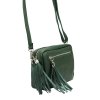 Kožená crossbody kabelka Luka 20-030 zelená