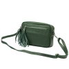 Kožená crossbody kabelka Luka 20-030 zelená
