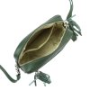 Kožená crossbody kabelka Luka 20-030 zelená