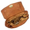 Kožená kufříková kabelka Vintage Style 028 camel