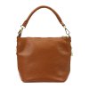 Kožená kabelka Patrizia 419-040-GL koňaková