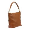 Kožená kabelka Patrizia 419-040-GL koňaková