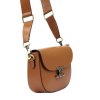 Kožená crossbody kabelka Luka 20-047 koňaková