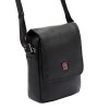 Pánská kožená taška přes rameno Nordee MSD-02 GM04 NA černá