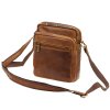 Pánská kožená taška přes rameno Nordee MSD-03 GM01 hnědá