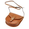 Kožená crossbody kabelka Florence 134 camel