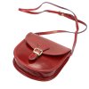 Kožená crossbody kabelka Florence 134 červená