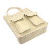 Kožená shopper bag kabelka Angelo  01-001  světle béžová