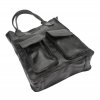 Kožená shopper bag kabelka Angelo 01-001 černá