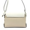 Dámská kožená crossbody kabelka Luka 20-052 bílá / béžová