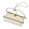 Dámská kožená crossbody kabelka Luka 20-052 bílá / béžová