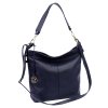Kožená kabelka Gregorio 1714 modrá