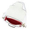Kožená kabelka Luka 20-095 bílá