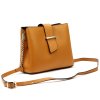 Kožená crossbody kabelka 20-096 camel