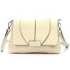 Kožená crossbody kabelka Luka 24-005 světle béžová