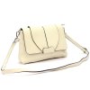Kožená crossbody kabelka Luka 24-005 světle béžová