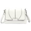 Kožená crossbody kabelka Luka 24-005 bílá