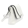 Kožená crossbody kabelka Luka 24-005 bílá