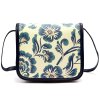 Kožená crossbody kabelka Gregorio  112 FL-4 modrá