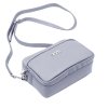 Kožená crossbody kabelka MiaMore 01-062 SL světle modrá