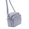 Kožená crossbody kabelka MiaMore 01-062 SL světle modrá