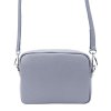 Kožená crossbody kabelka MiaMore 01-062 SL světle modrá