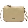 Kožená kabelka MiaMore 24-003 béžová