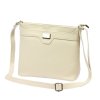 Kožená kabelka Luka 20-076 světle béžová