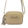 Kožená crossbody kabelka Luka 20-040 tmavě béžová