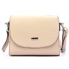 Kožená crossbody kabelka MiaMore 01-067 růžová