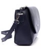 Kožená crossbody kabelka MiaMore 01-067 tmavě modrá