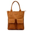 Kožená shopper bag kabelka Angelo 01-001 camel
