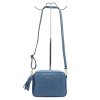 Kožená crossbody kabelka Pierre Cardin FRZ 1501 světle modrá